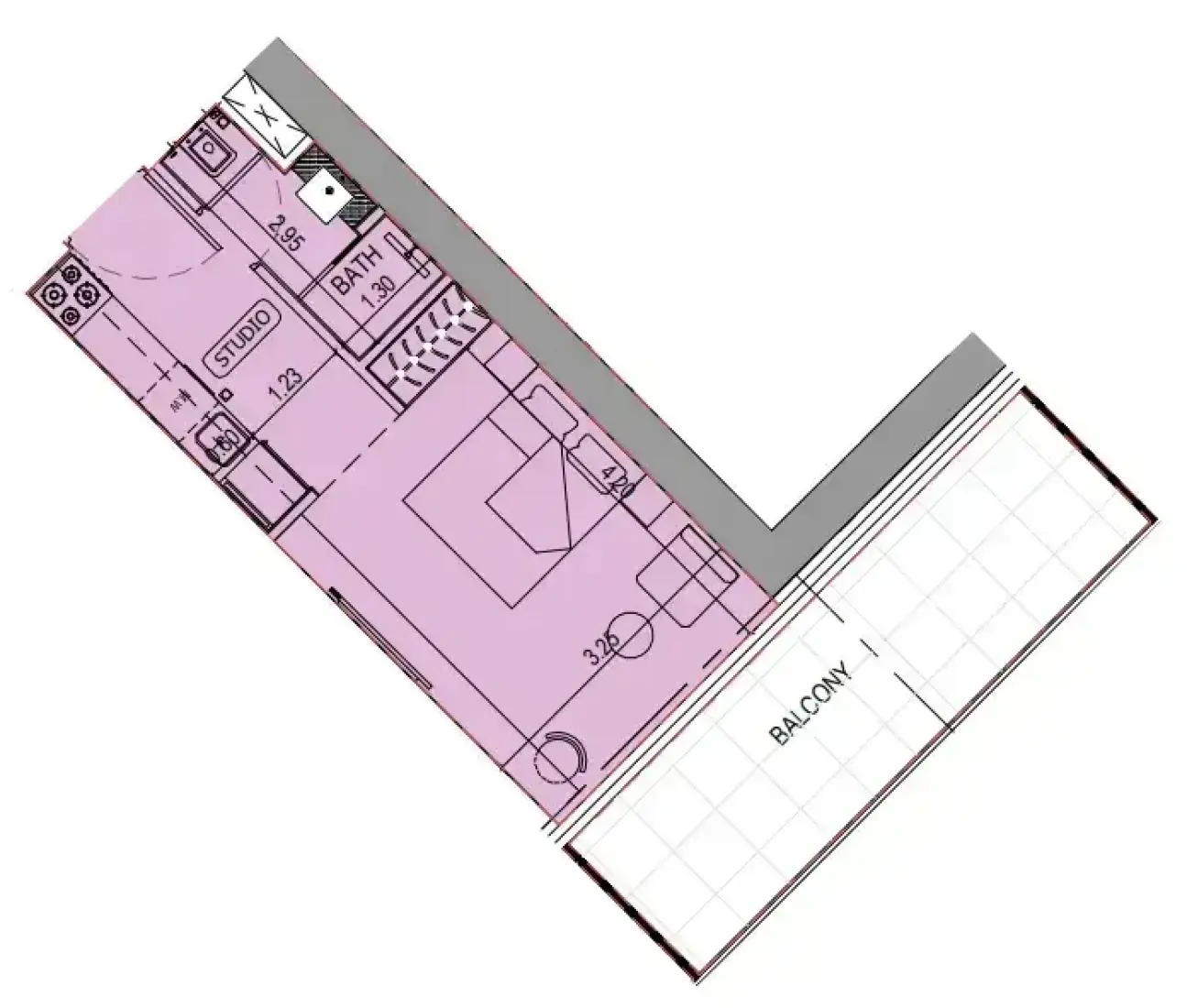 Studio in Binghatti Sky Terraces