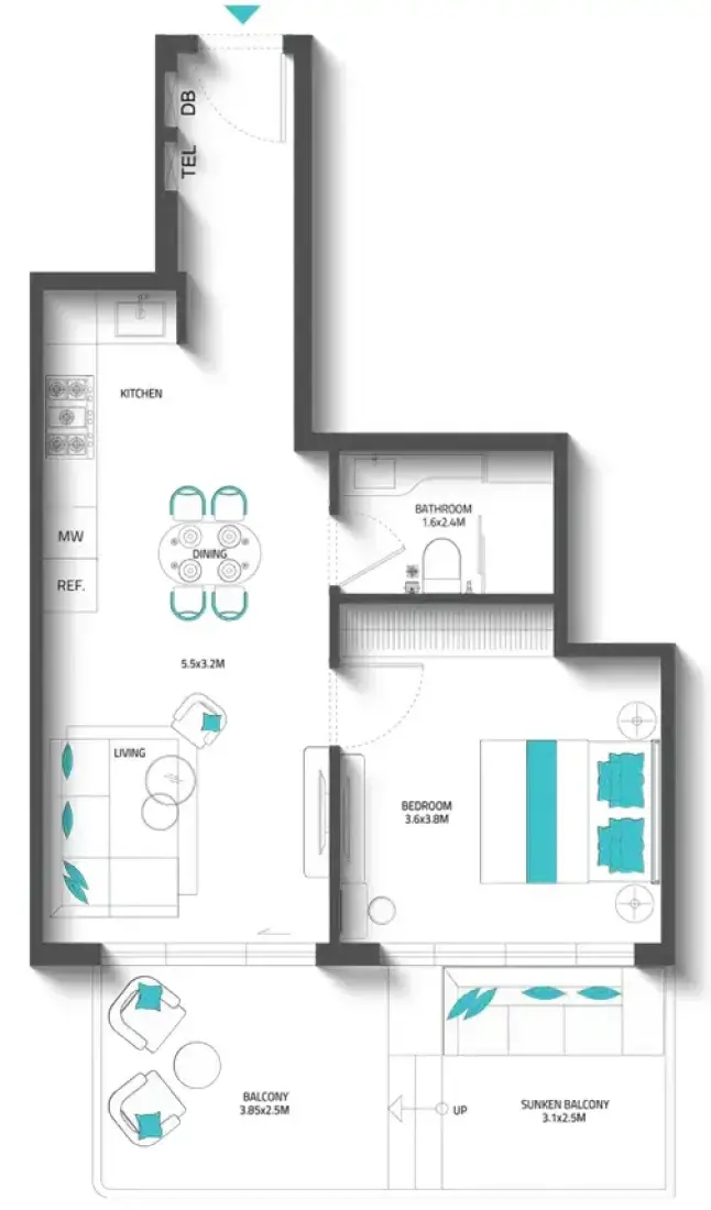 1 Bedroom in REEF 996