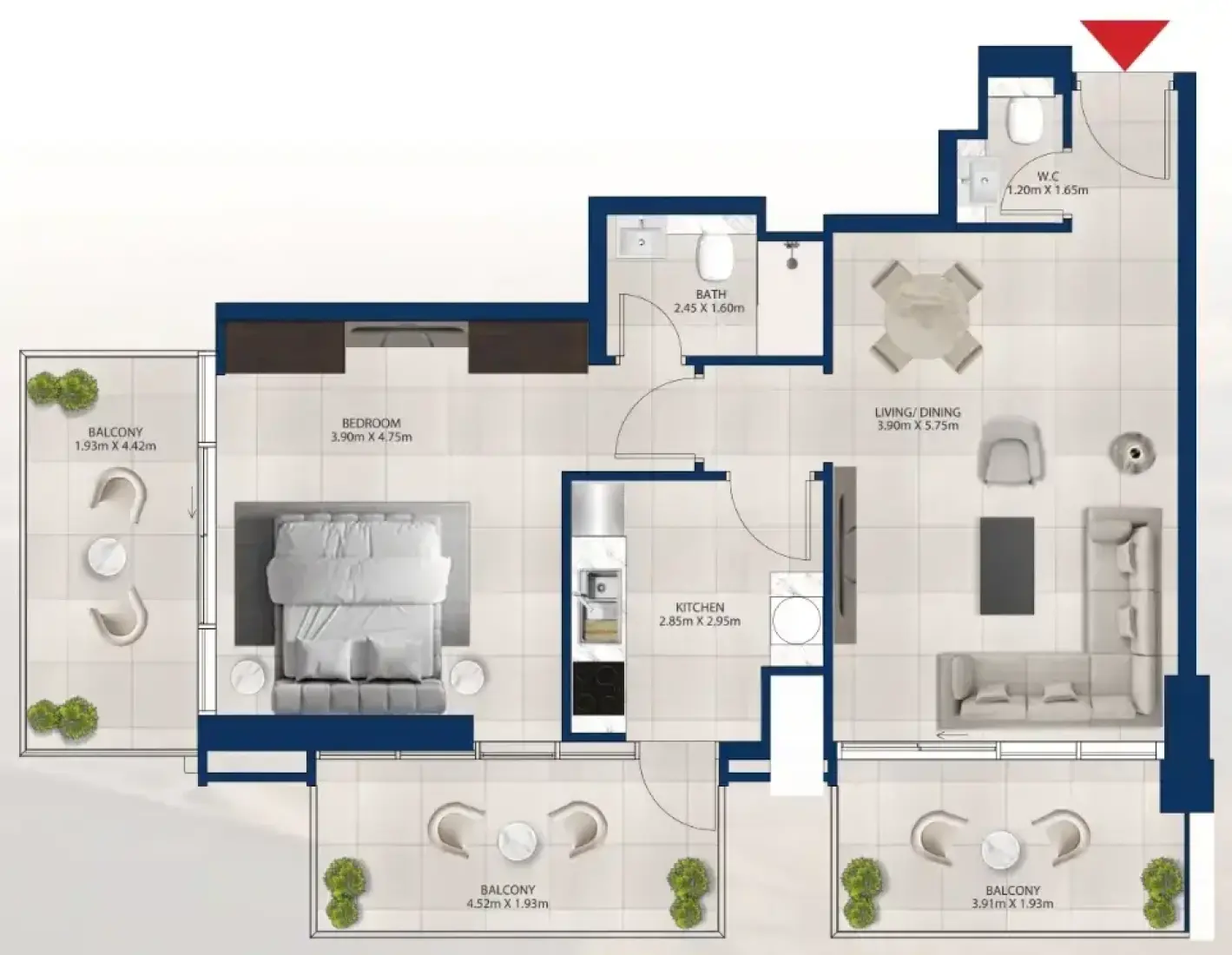 1 Bedroom in Al Vista