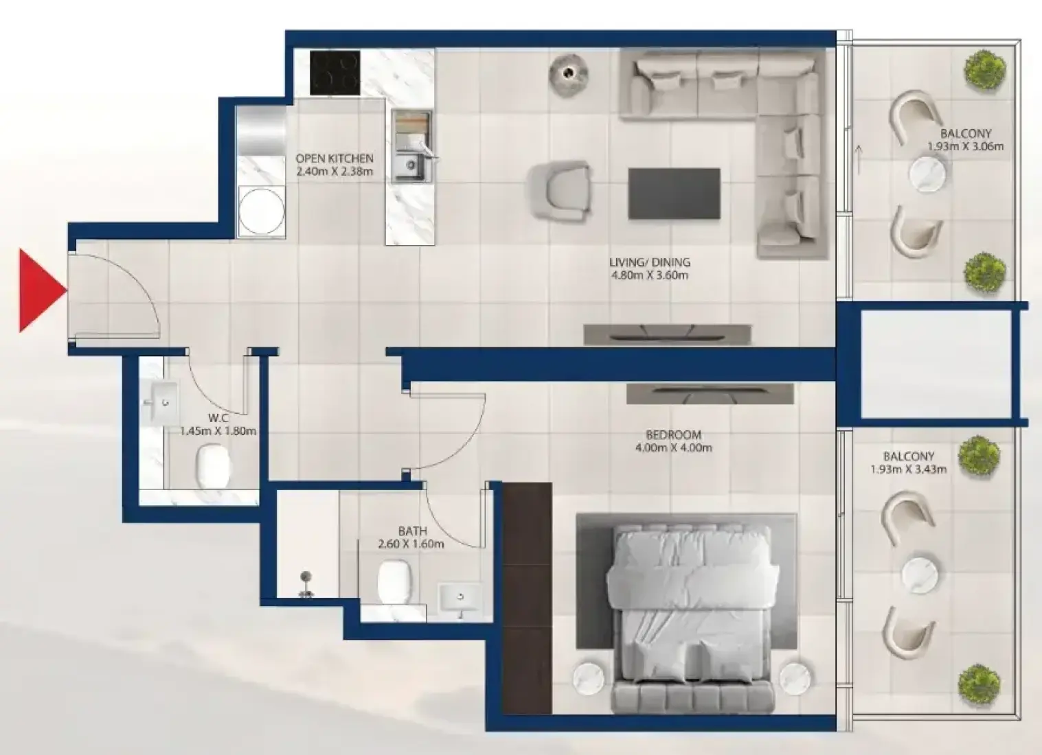 1 Bedroom in Al Vista