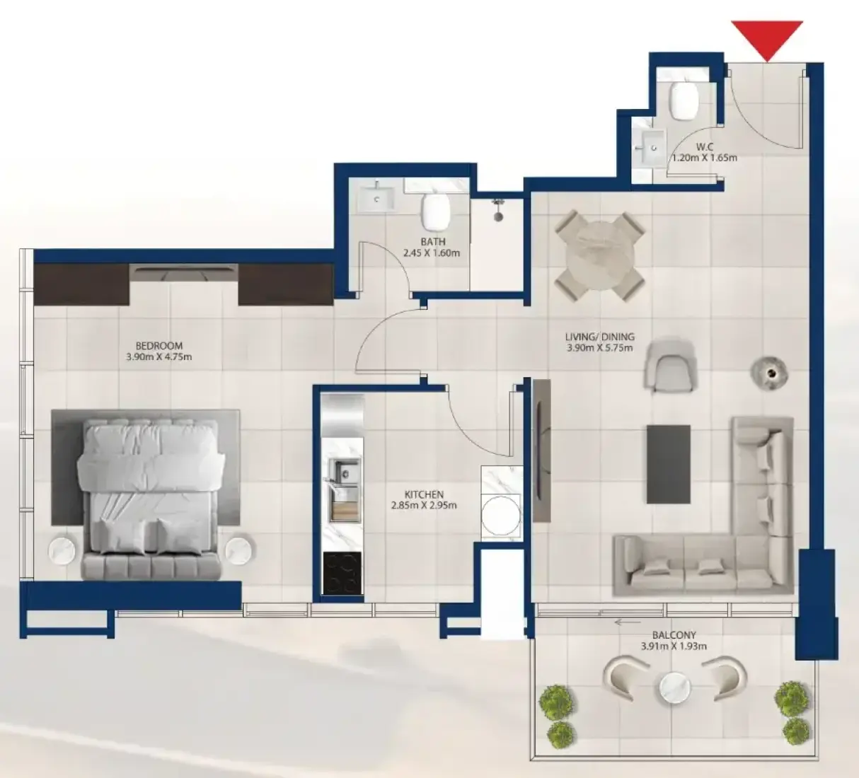 1 Bedroom in Al Vista