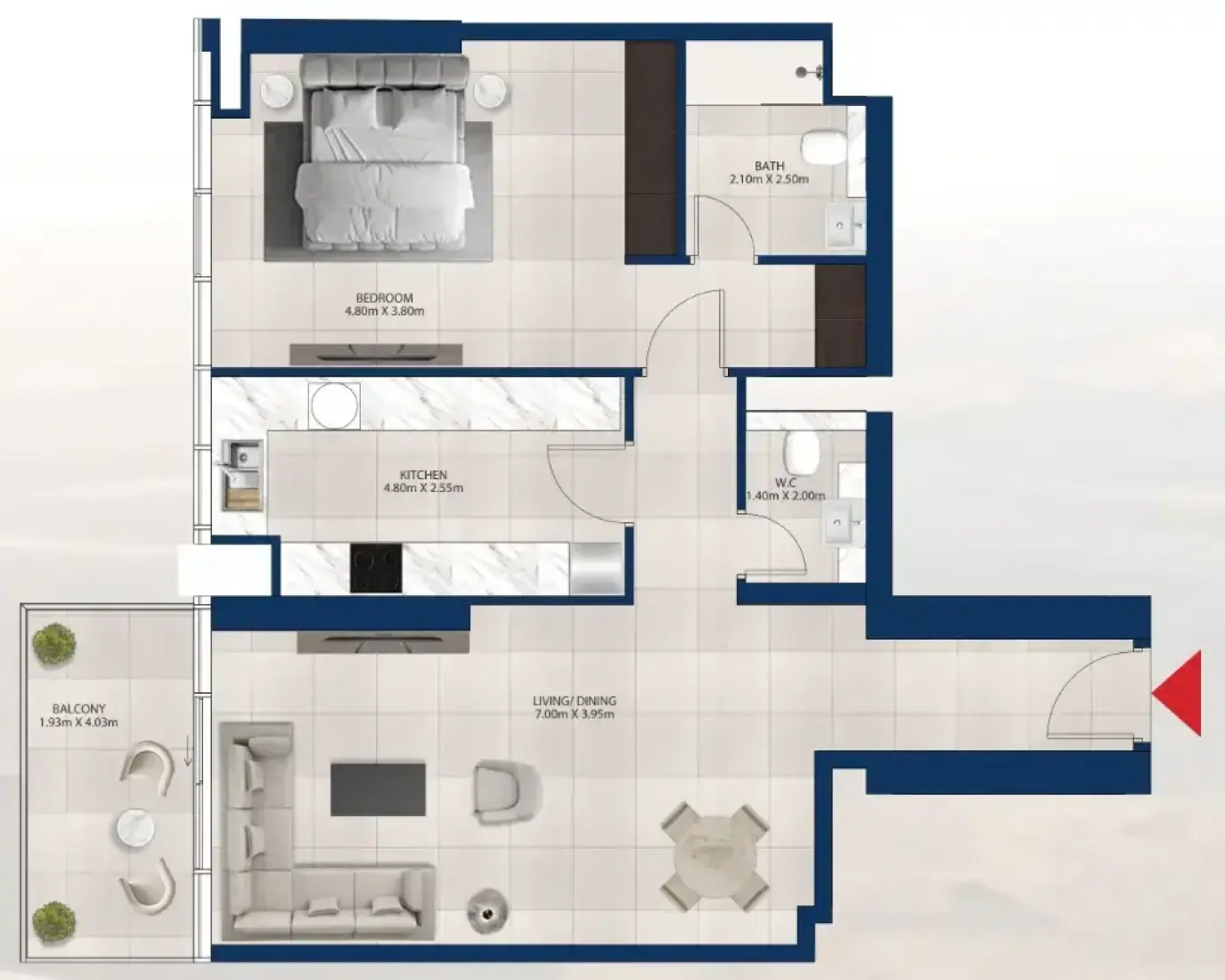 1 Bedroom in Al Vista