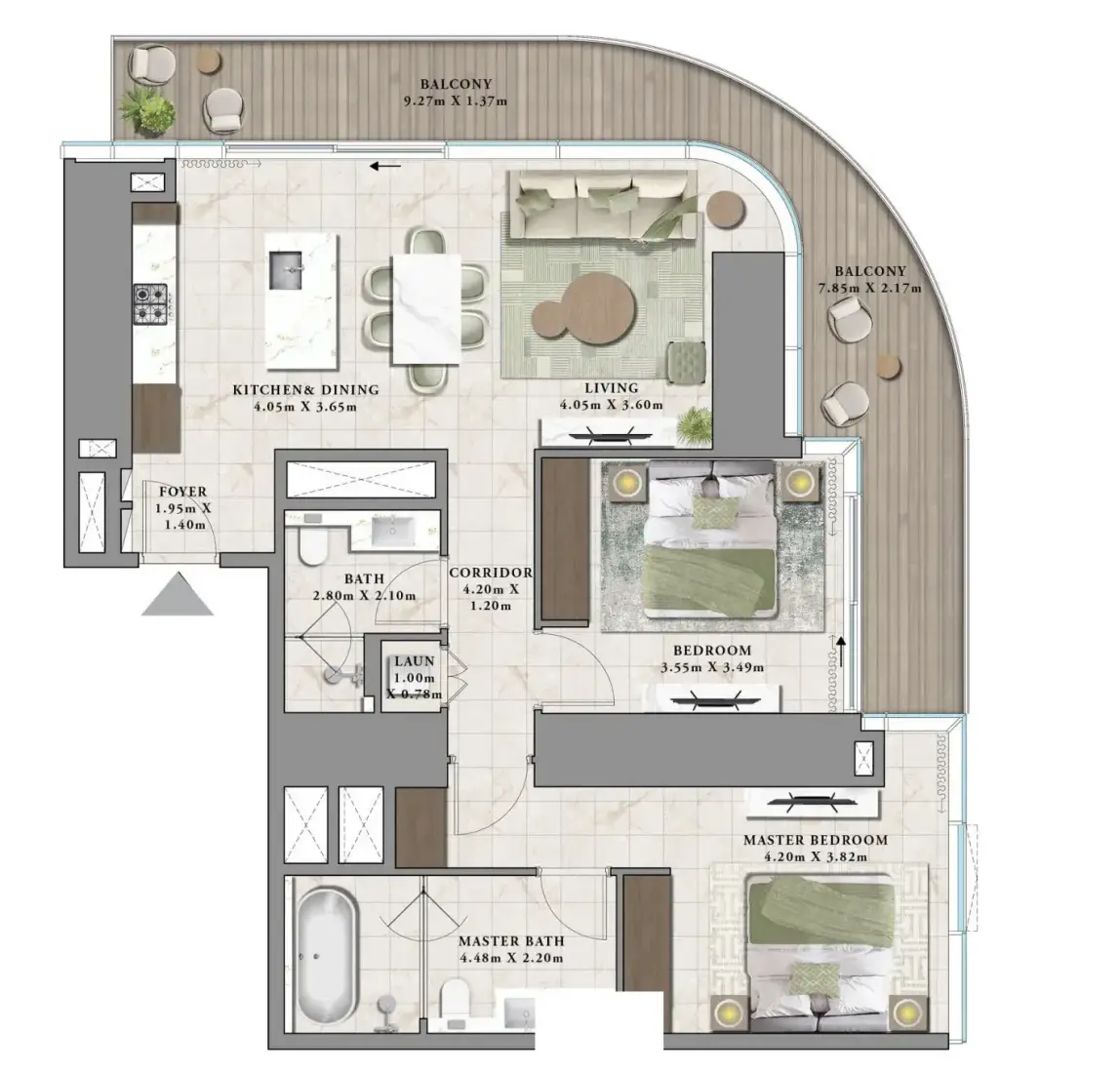 2 Bedroom