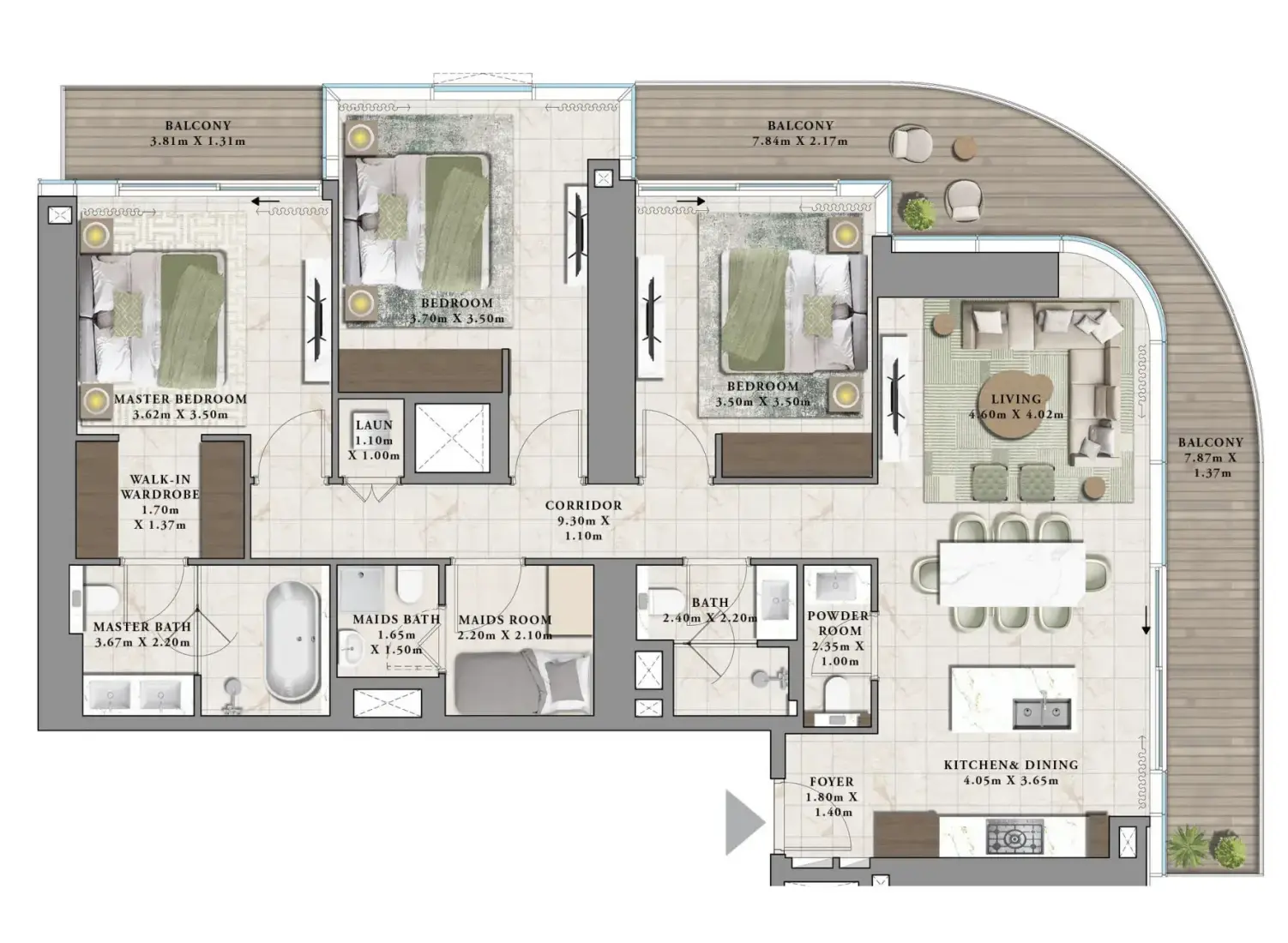 3 Bedroom