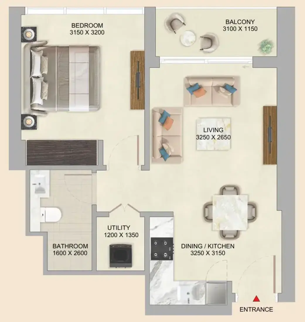 1 Bedroom in Skyvue Altier