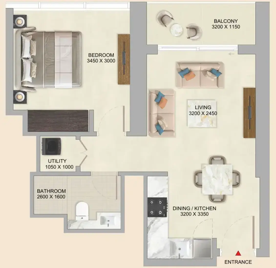 1 Bedroom in Skyvue Altier
