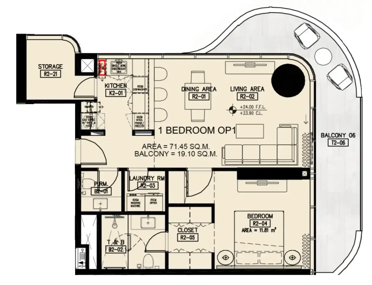 1 Bedroom in Azha Millennium Residences