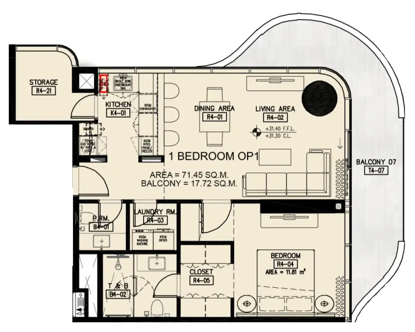 1 Bedroom in Azha Millennium Residences