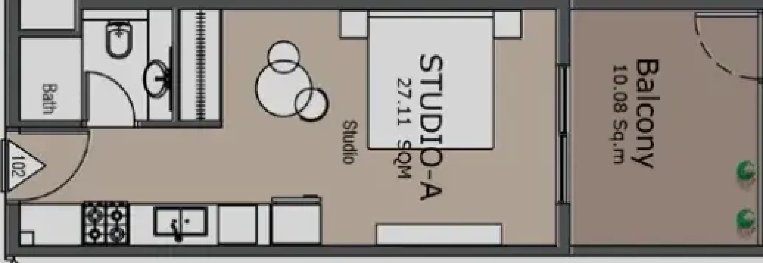 Studio in Golden Woods Albab Views