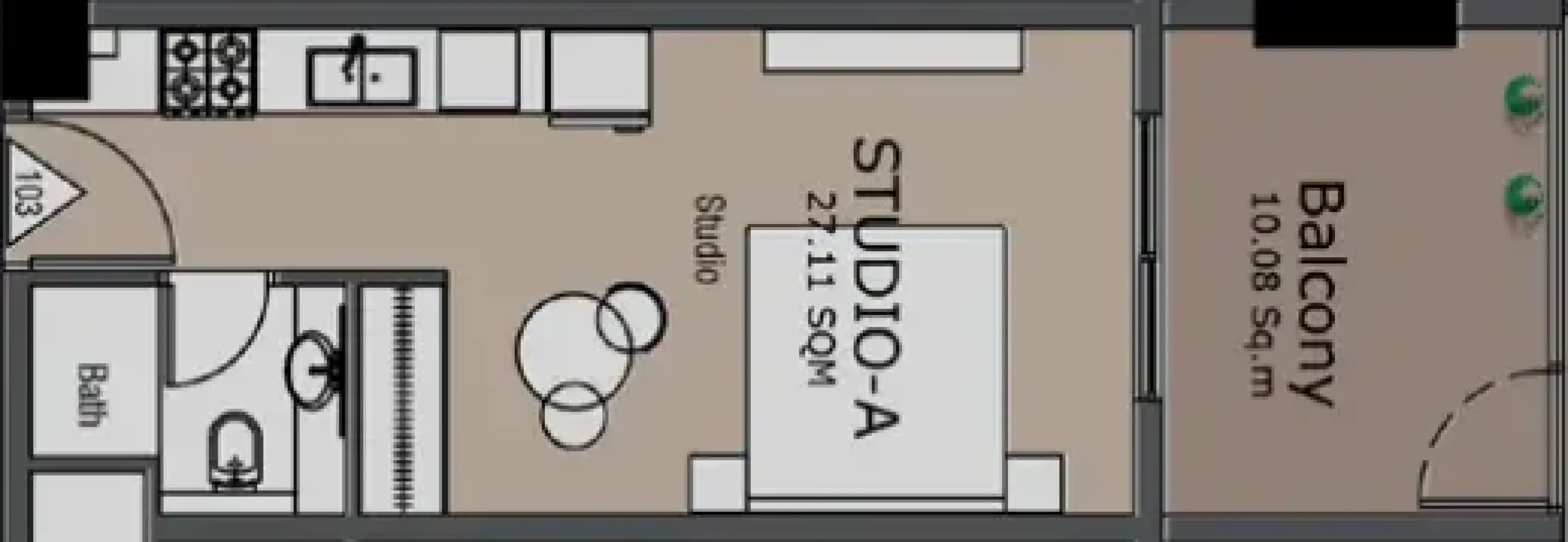 Studio in Golden Woods Albab Views