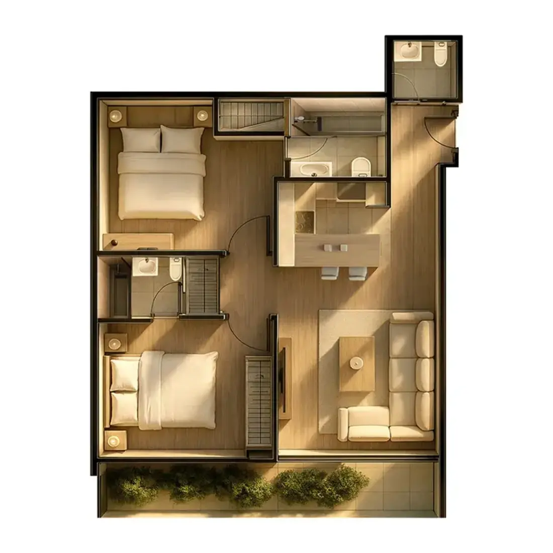 2 Bedrooms in Celesto Tower