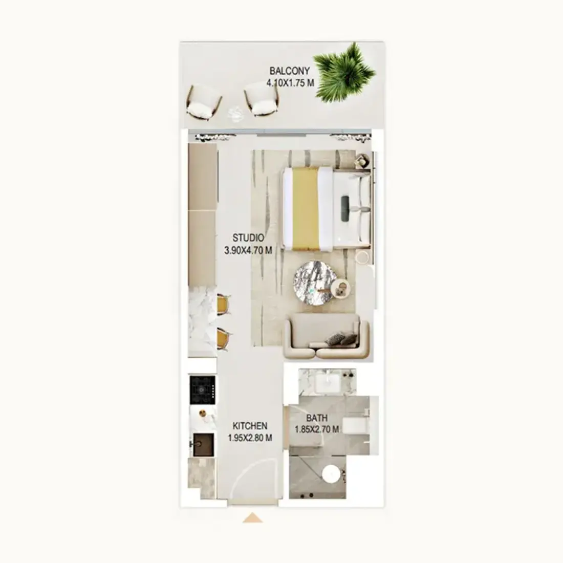 Studio in Rabdan Gardens