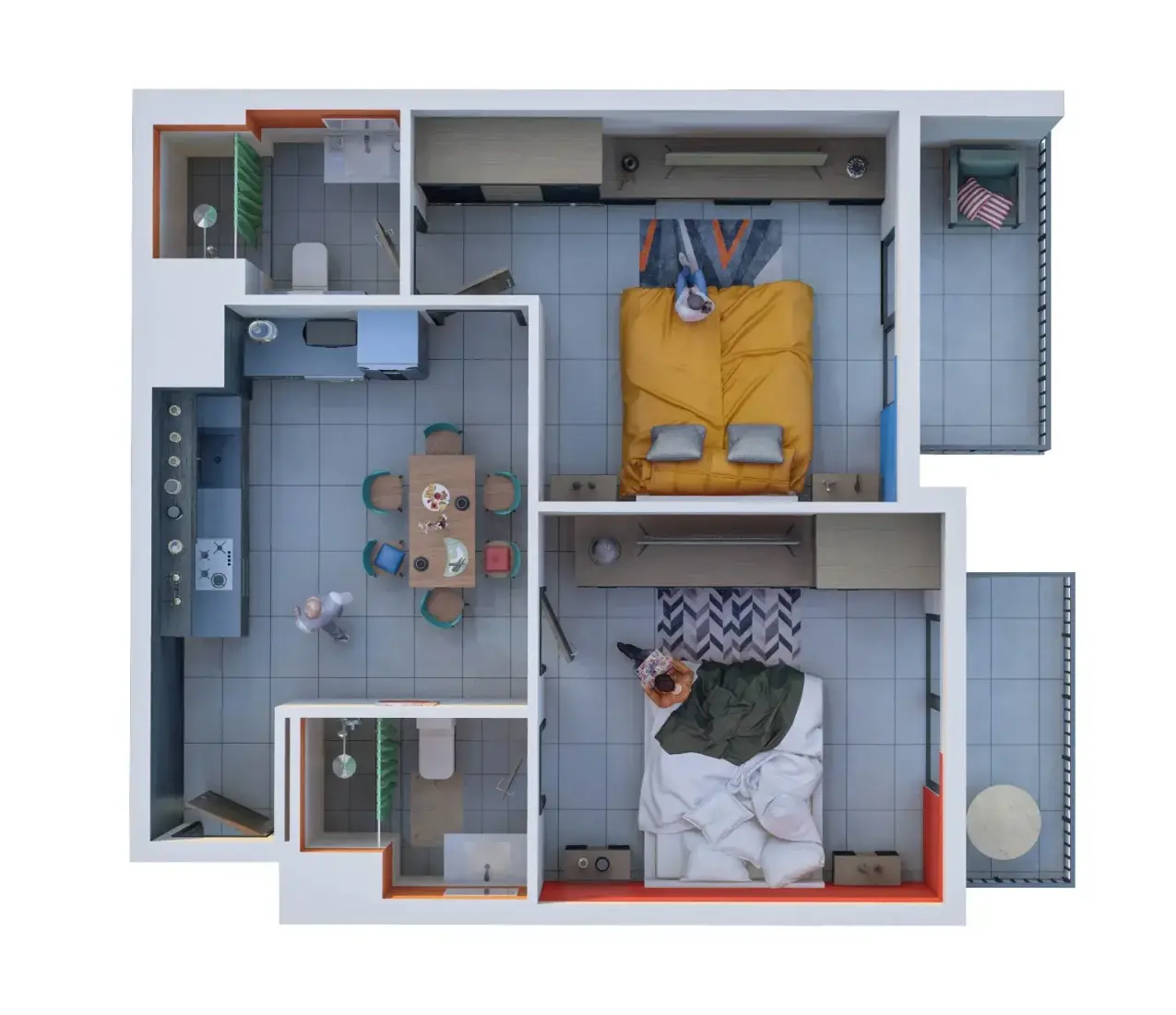 2 Bedrooms in You and Co IMPZ