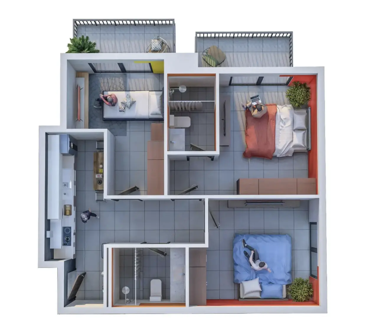 3 Bedrooms in You and Co IMPZ