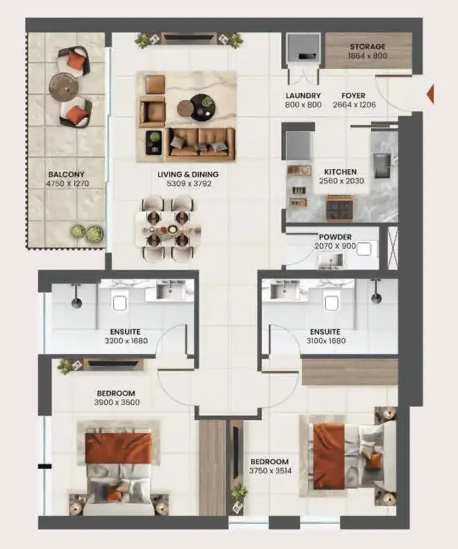 2 Bedrooms in Sunvale