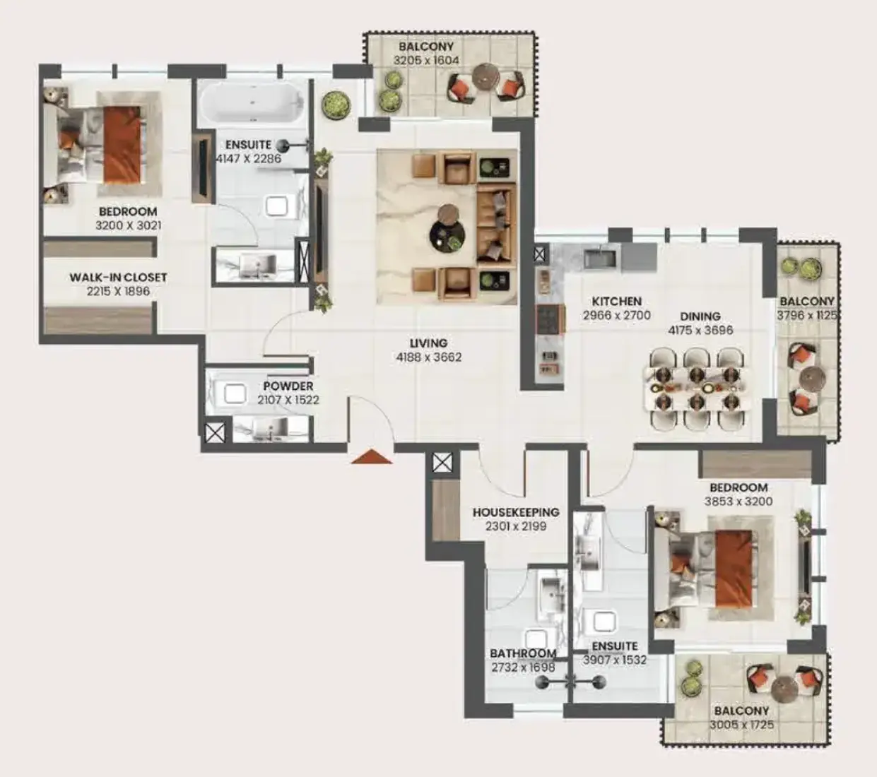 2.5 Bedrooms in Sunvale