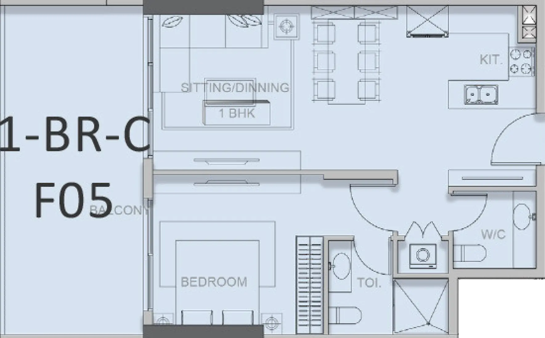 1 Bedroom in Forest City 2