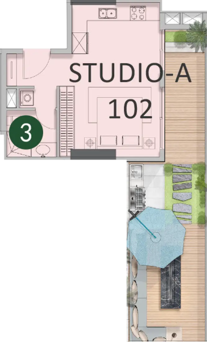 Studio in Forest City 2