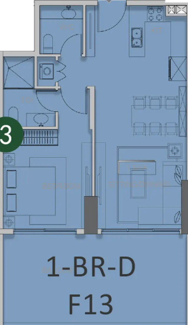 1 Bedroom in Forest City 2