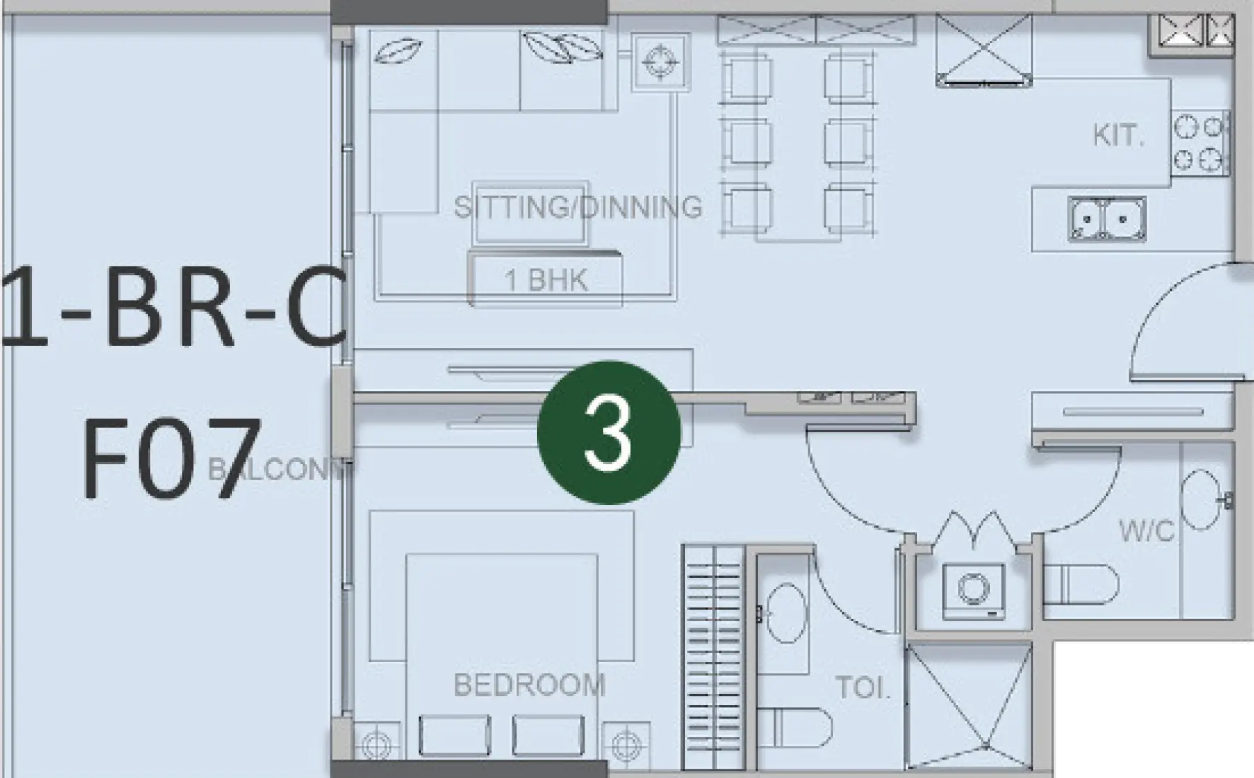 1 Bedroom in Forest City 2