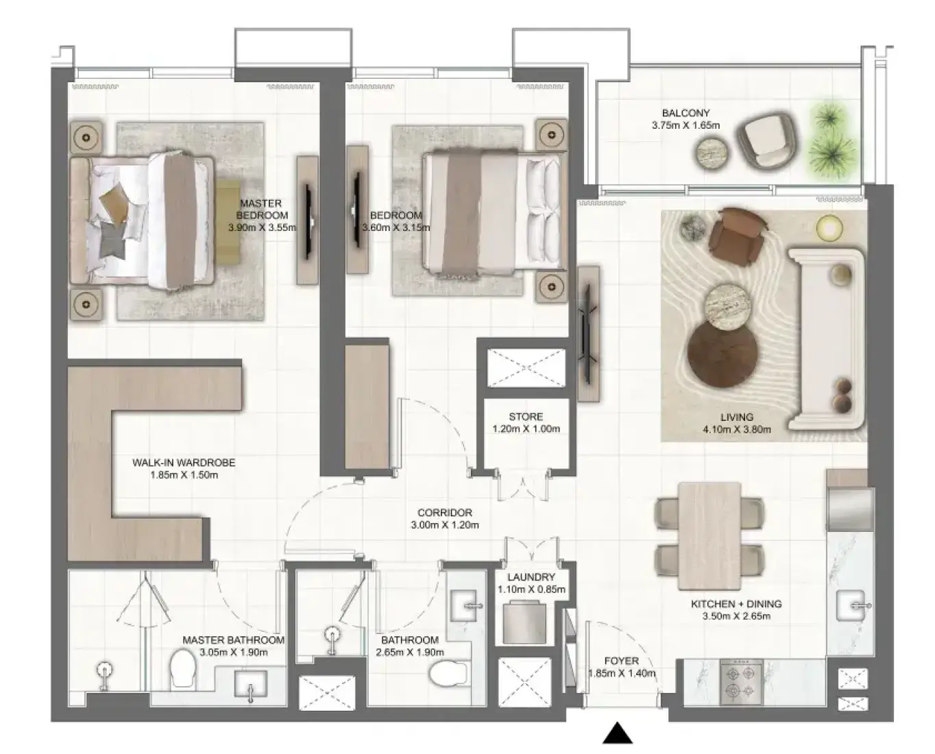 2 Bedrooms in Terra Heights