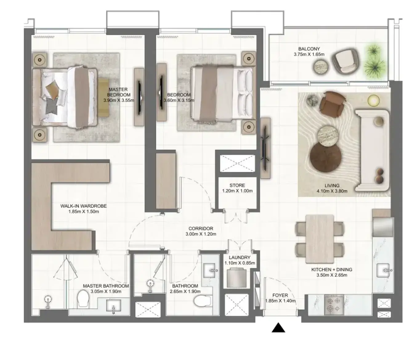 2 Bedrooms in Terra Heights