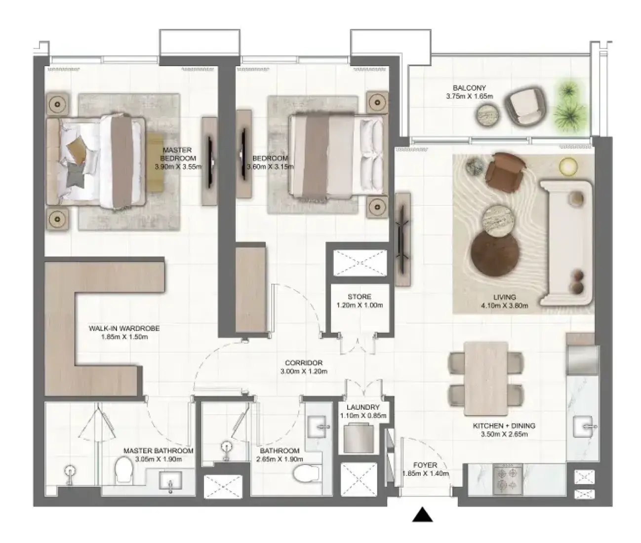 2 Bedrooms in Terra Heights