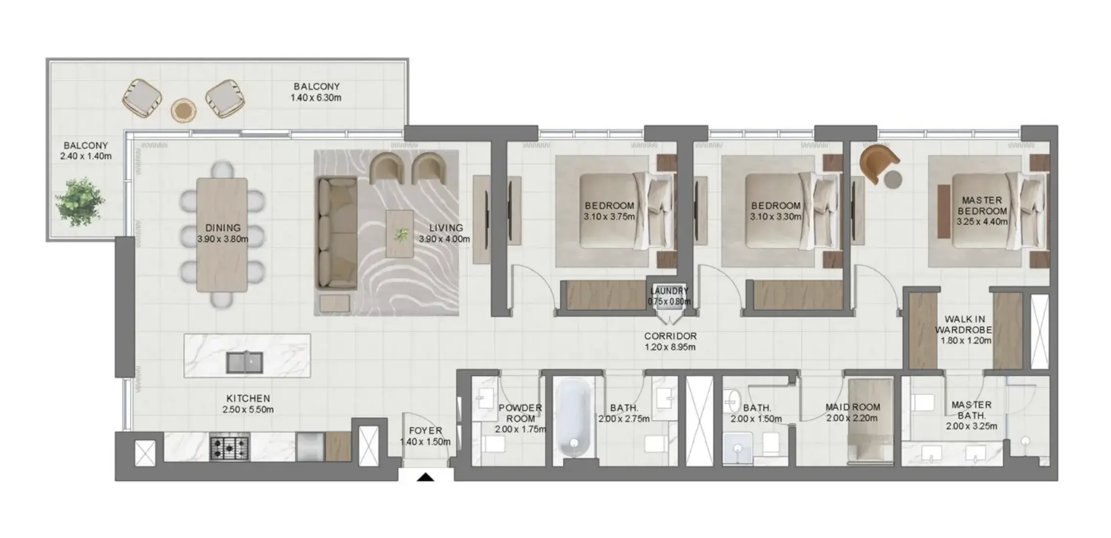 3 Bedrooms in Golf Hills 2