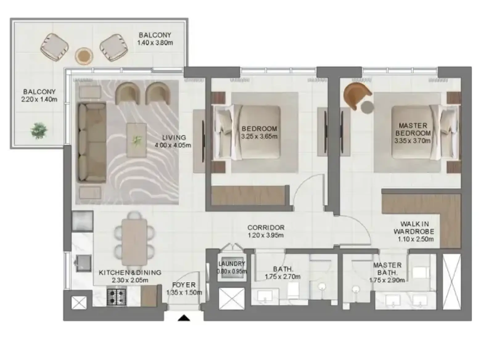 2 Bedrooms in Golf Hills