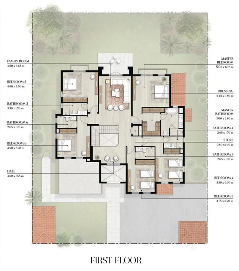 6 Bedroom