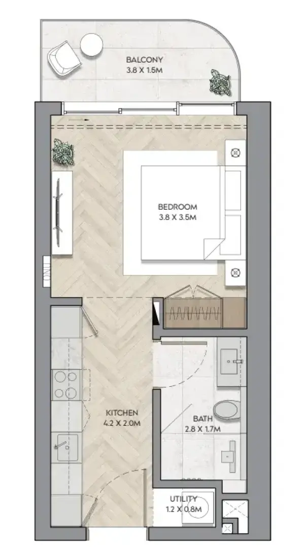 Studio in Nura