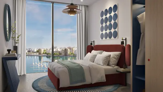 High Floor | 1BR Waterfront Apartment |Near OP