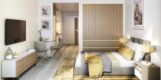Elegant Studio | Balcony | High Floor | DSC