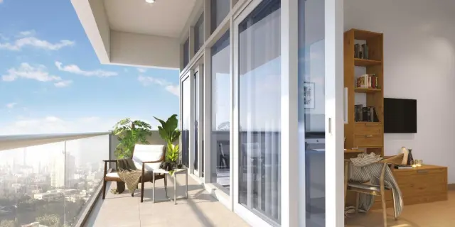 Elegant Studio | Balcony | High Floor | DSC
