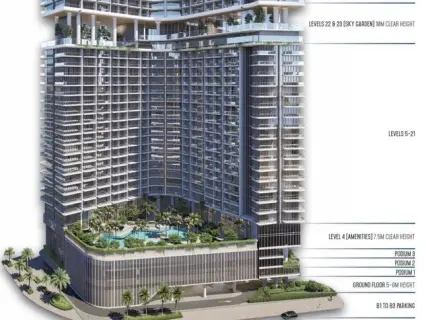 Rove Home Marasi | Burj View Studio | High Floor